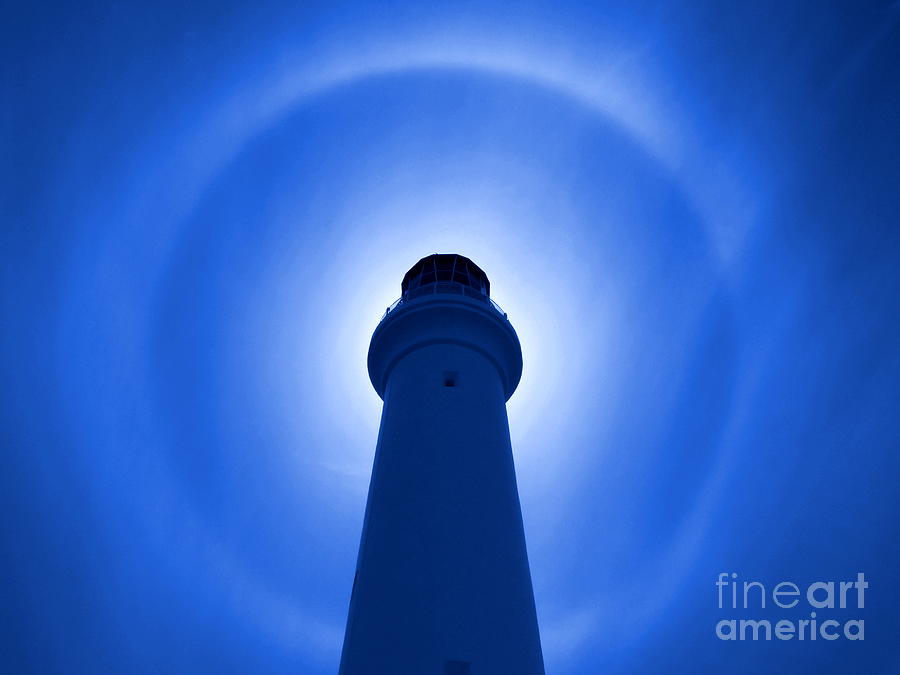 Lighthouse Effect - Blue Photograph