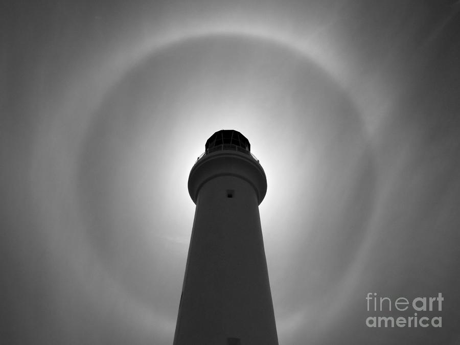 Lighthouse Effect - Bw Photograph