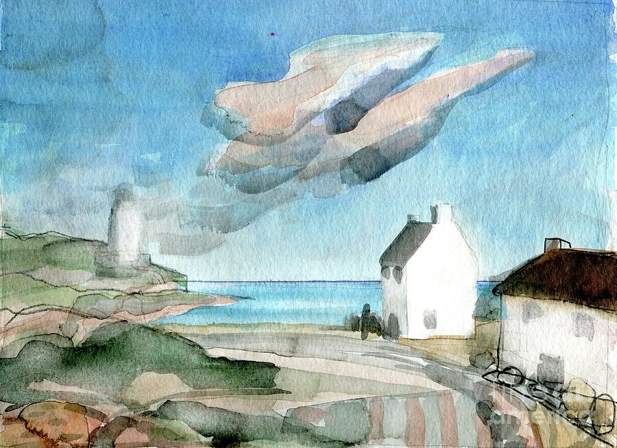 Lighthouse Harbour 3 Painting by Elizabetha Fox