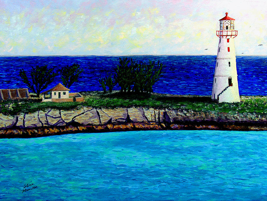 Lighthouse Painting - Lighthouse III by Stan Hamilton Lighthouse Painting - Lighthouse III by Stan Hamilton