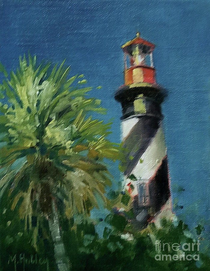 Lighthouse Impressions Painting by Mary Hubley