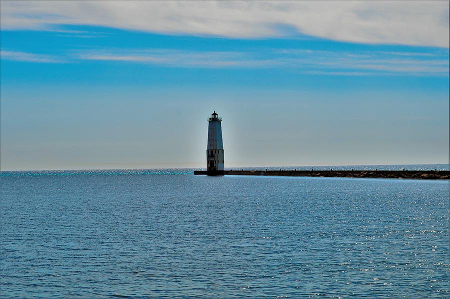 Lighthouse in Ludington Photograph by Angie Slocum - Fine Art America