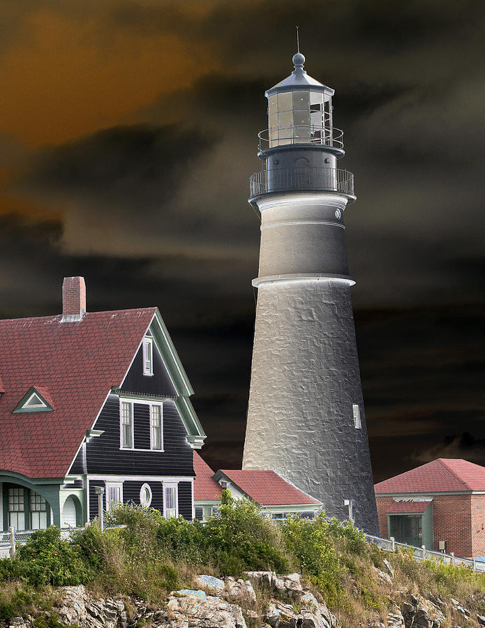 Lighthouse Photograph - Lighthouse in New Light by Charles Ridgway Lighthouse Photograph - Lighthouse in New Light by Charles Ridgway