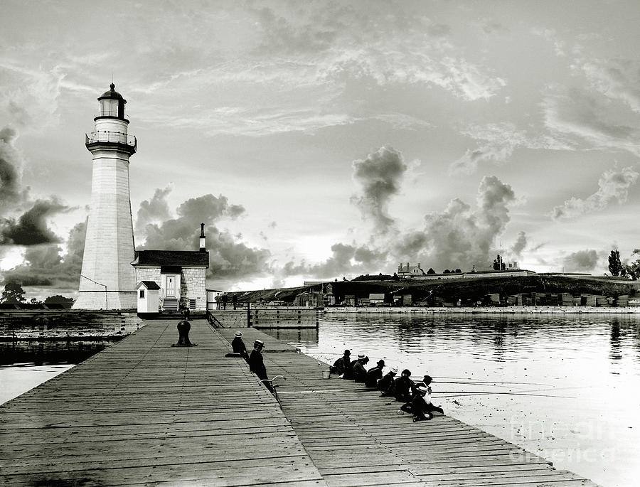 Lighthouse in Oswego Photograph by Jon Neidert