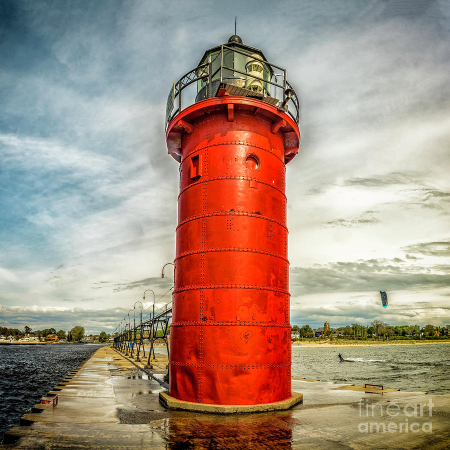 Lighthouse in South Haven Photograph by Nick Zelinsky Jr