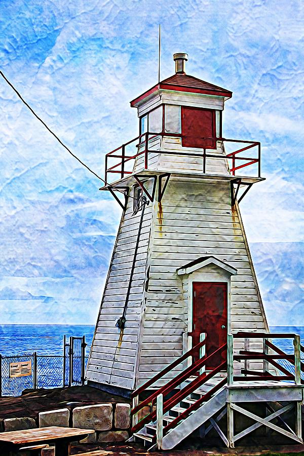 Lighthouse in St. Johns Newfoundland Photograph by Tatiana Travelways