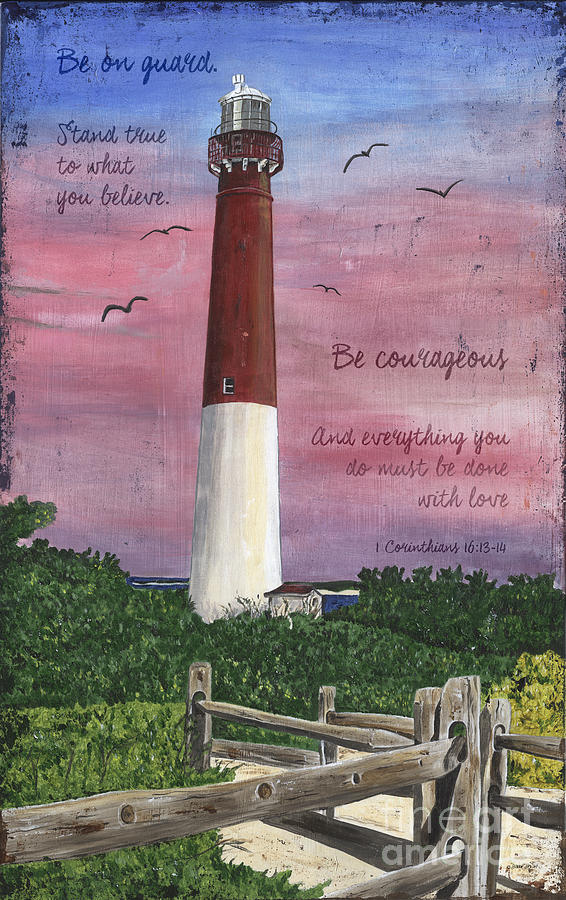 Tree Painting - Lighthouse Inspirational by Debbie DeWitt