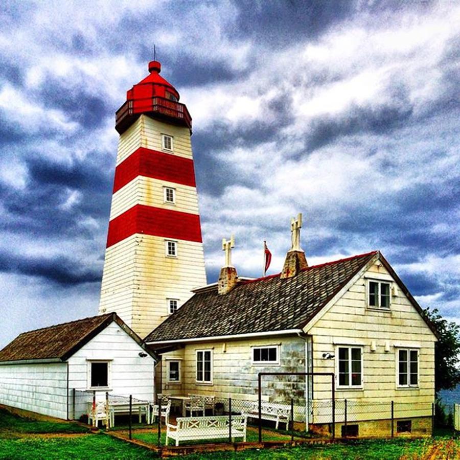 Lighthouse Photograph - #lighthouse #leuchtturm #norway #alnes by Thomas Lindauer
