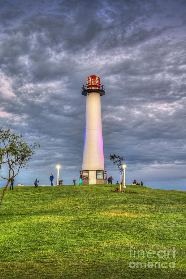 Lighthouse For Sight Clouds Vertical Photograph by David Zanzinger