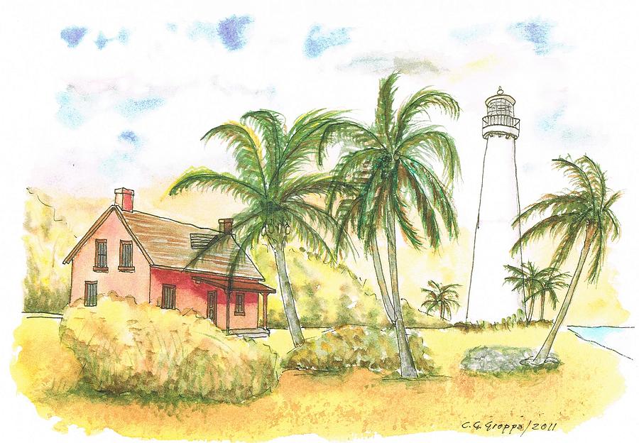 Lighthouse-Michigan Painting by Carlos G Groppa