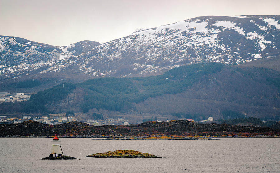 Lighthouse Near Torvik Port Norway Photograph by Adam Rainoff