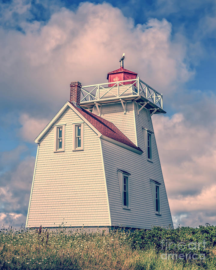 Lighthouse North Rustico Prince Edward Island Photograph by Edward Fielding