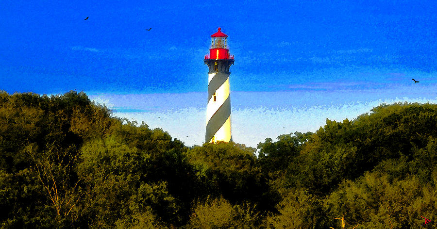 Lighthouse of Saint Augustine Painting by David Lee Thompson