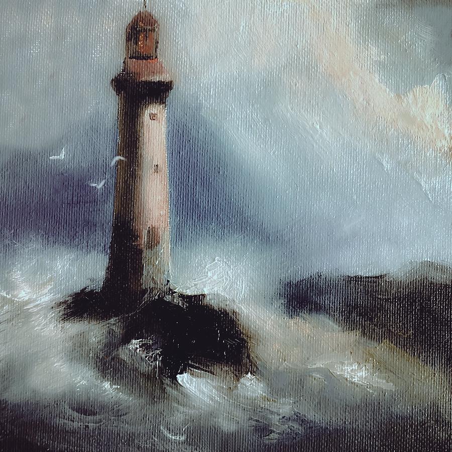 Lighthouse Oil Painting Painting