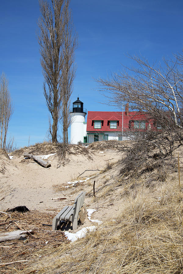 Lighthouse on a Hill Photograph by Linda Kerkau