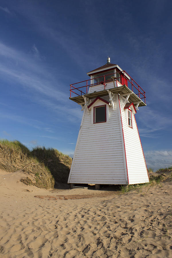 Lighthouse on Brackley Beach Photograph by Spencer Bush | Fine Art America