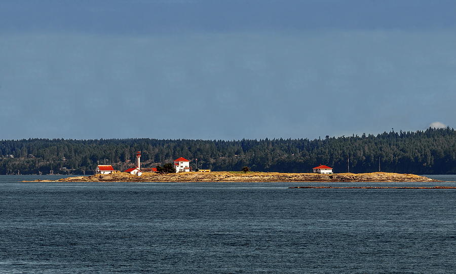 Lighthouse on Entrance Island Photograph by Alex Lyubar