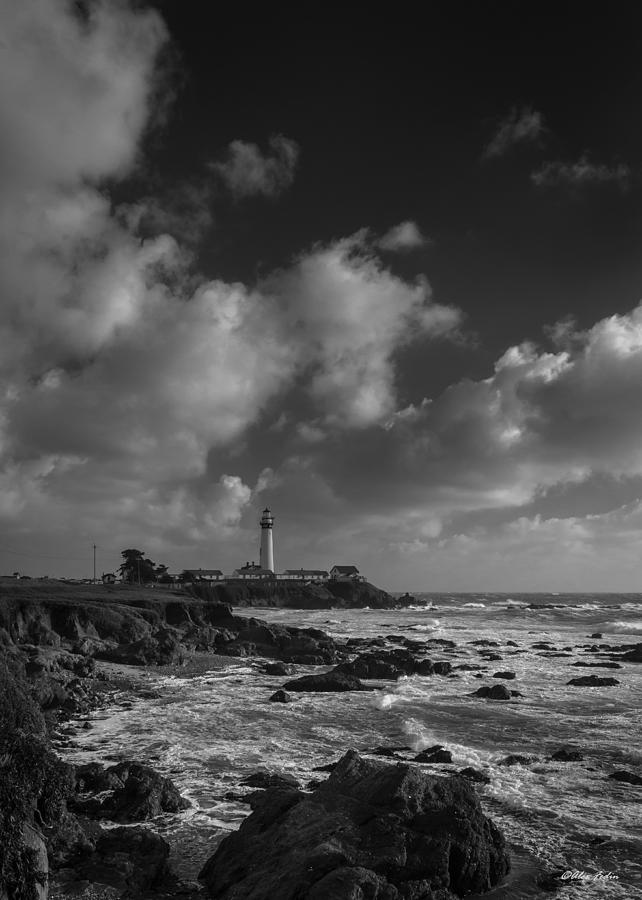 Lighthouse on Half Moon Bay Photograph by Alexander Fedin