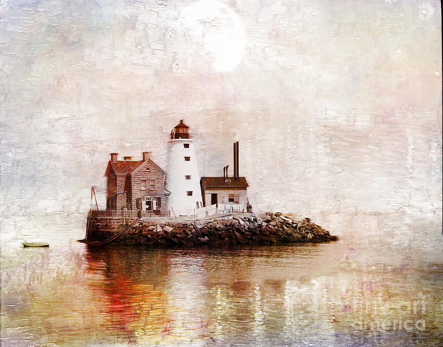 Lighthouse on Island Photograph by Carlos Diaz