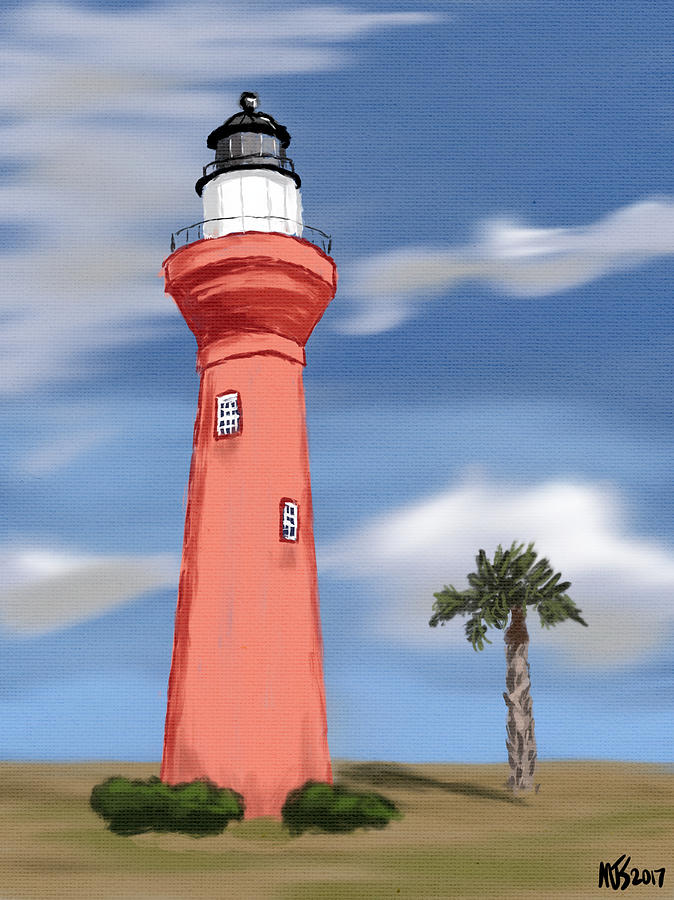 Lighthouse On The Beach Digital Art by Michael Kallstrom