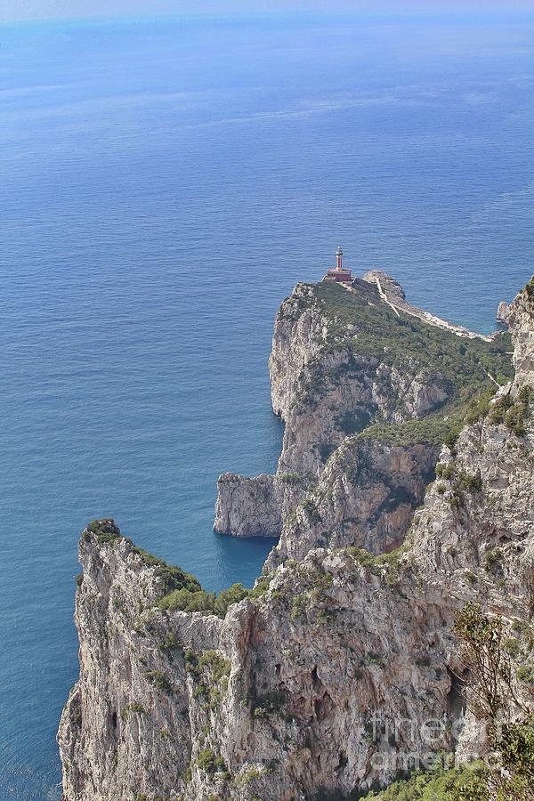Lighthouse on the cliff Photograph by Wilhelm Hufnagl