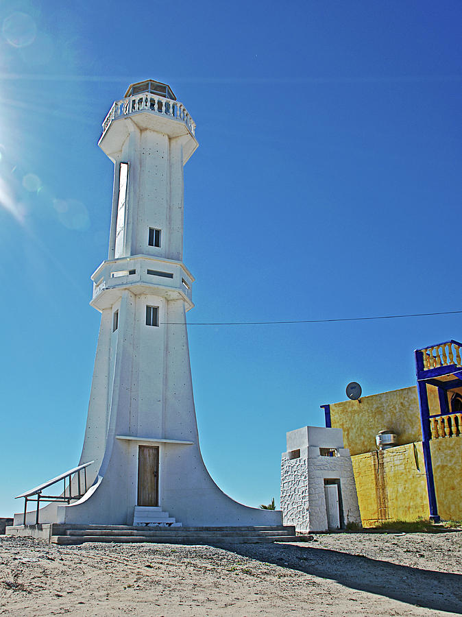 Lighthouse on the Hill next to Cerro Capitan Restaurant in Puerto Penasco in Sonora-Mexico Photograph by Ruth Hager