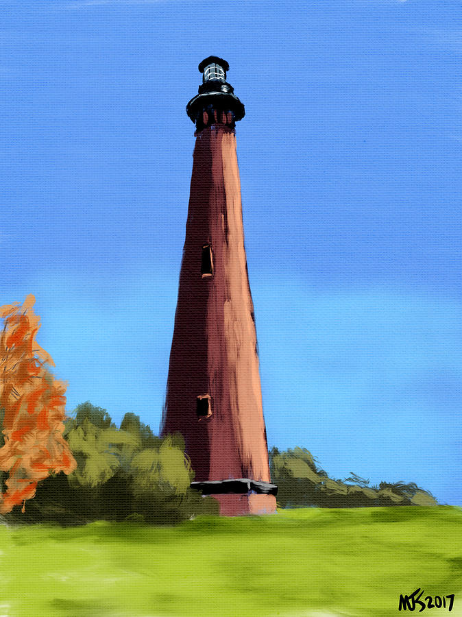 Lighthouse On The Shore Digital Art by Michael Kallstrom