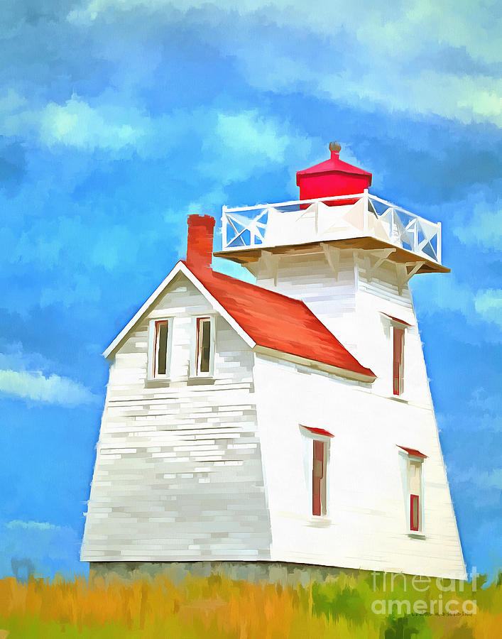 Lighthouse Painting Painting by Edward Fielding