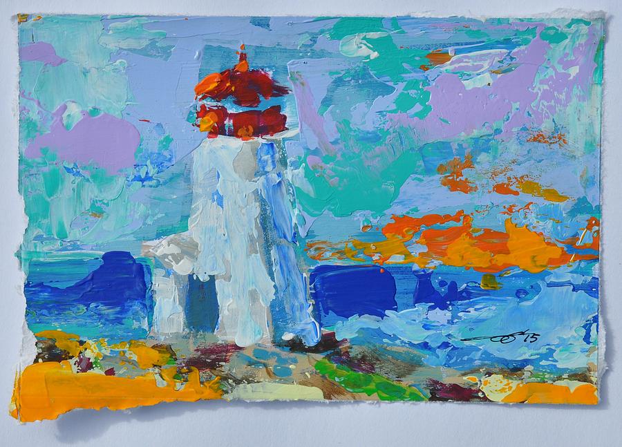 Lighthouse Peggys Cove Painting by Eduard Meinema