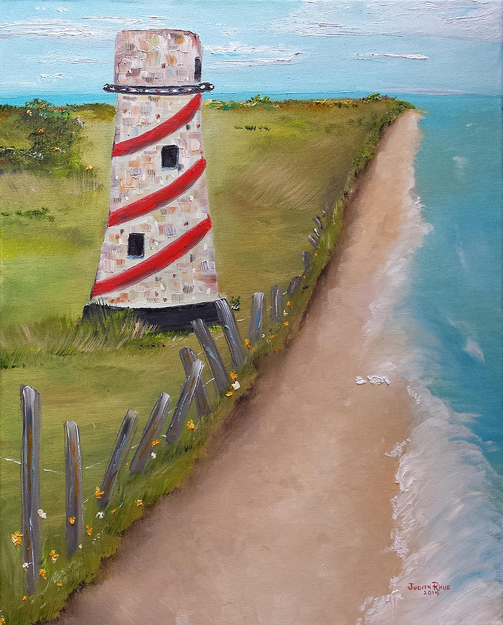 Lighthouse Peninsula Painting by Judith Rhue