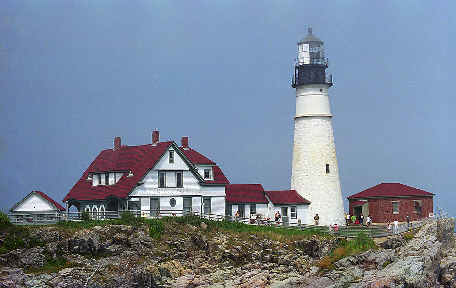 Lighthouse - Portland Head, Maine 3 Photograph by Frank Romeo