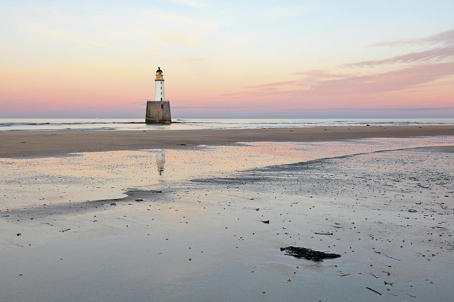 Lighthouse Sunset - Rattray Head Photograph by Grant Glendinning