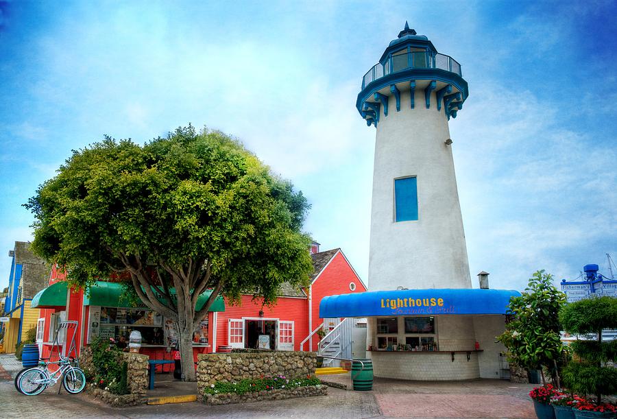 Lighthouse Seaside Cafe Photograph by Lynn Bauer
