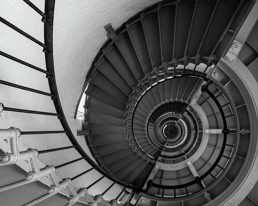 Lighthouse Spiral Staircase Photograph by Tammy Ray
