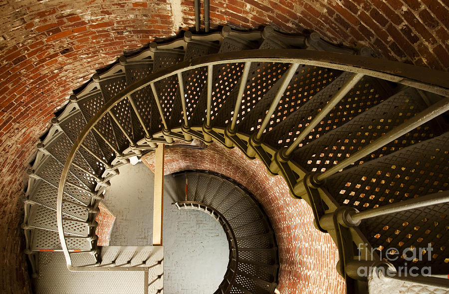 Lighthouse Stairs Cape Blanco Oregon 2 Photograph by Vivian Christopher