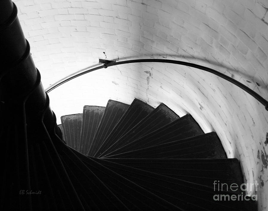 Lighthouse Stairs Photograph by E B Schmidt
