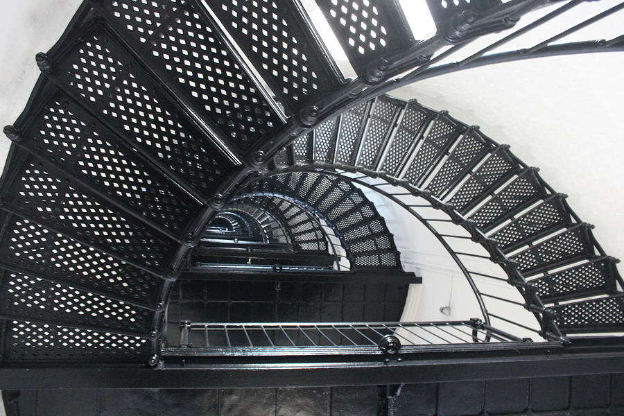 Lighthouse Stairwell Photograph by Darrell Foster