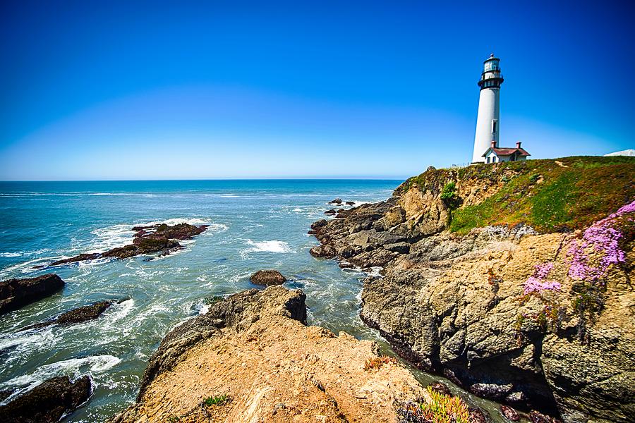 Lighthouse standing on big sure california coastline on pacific  Photograph by Alex Grichenko