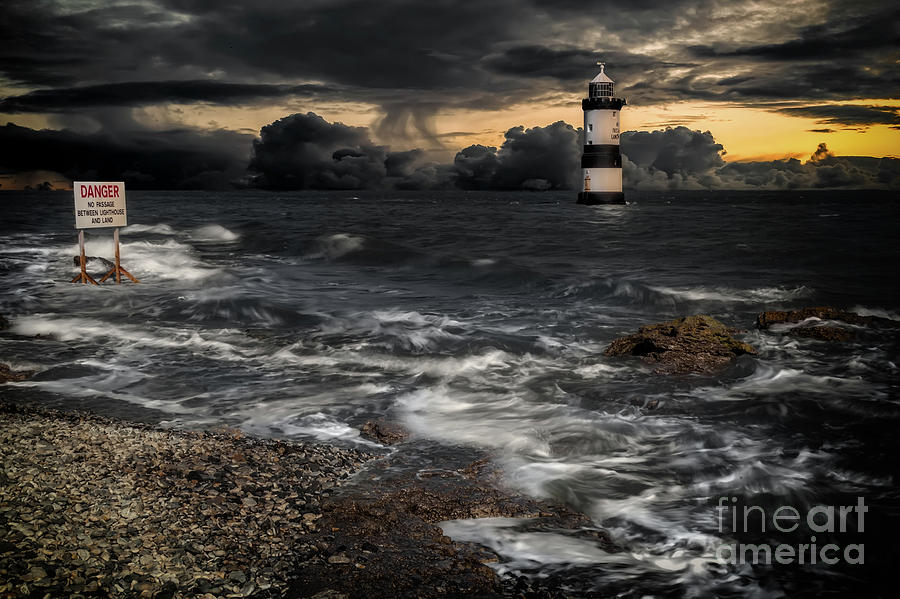 Lighthouse Storm Photograph by Adrian Evans