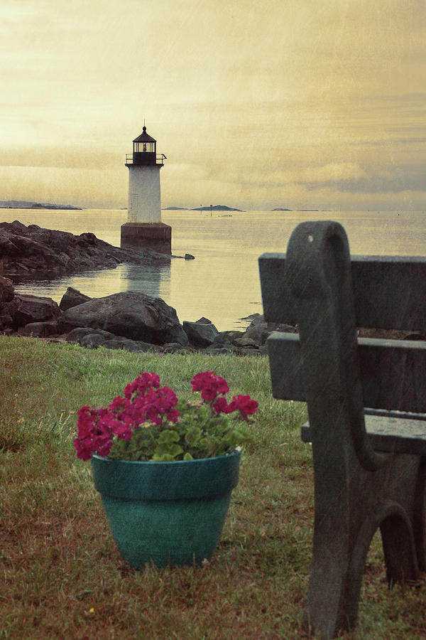 Lighthouse Storm - Fort Pickering Light  Photograph by Joann Vitali