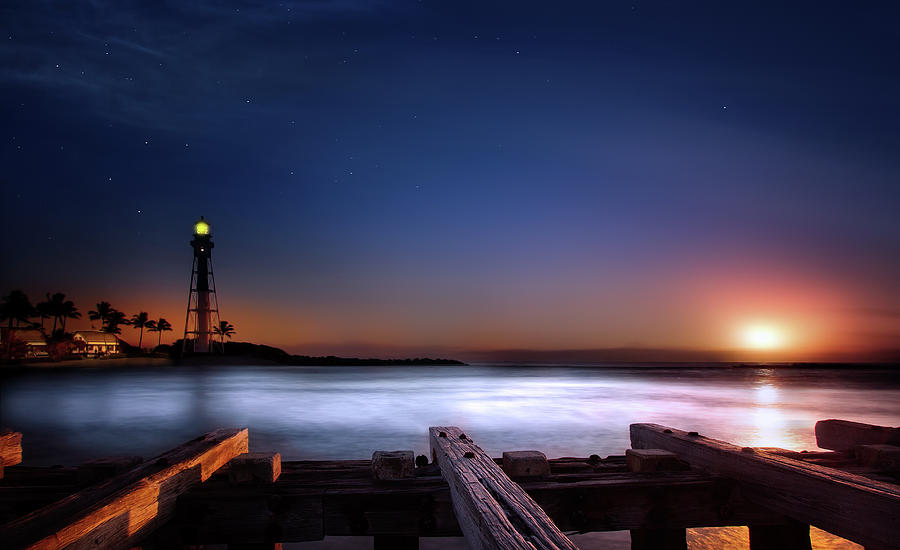 Lighthouse Sunrise Photograph by Mark Andrew Thomas