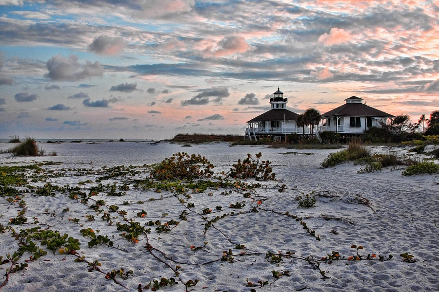 Lighthouse Sunset - Boca Grande Photograph by Shari Jardina