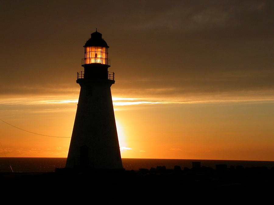 Sunset Photograph - Lighthouse Sunset by Brian Chase