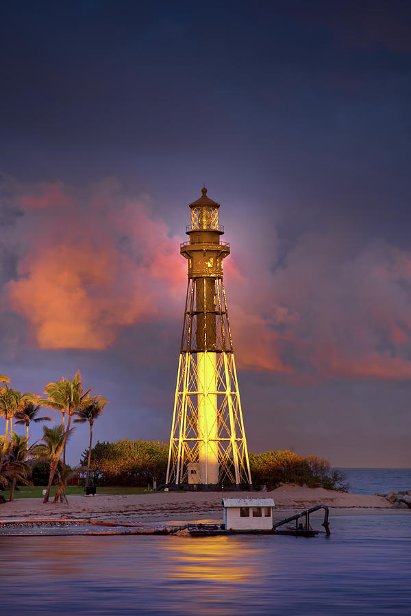 Sunset Photograph - Lighthouse Sunset by Mark Andrew Thomas