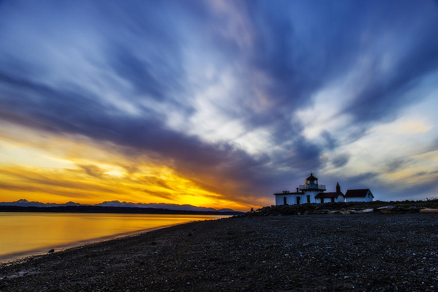 Lighthouse Sunset Photograph by Pelo Blanco Photo