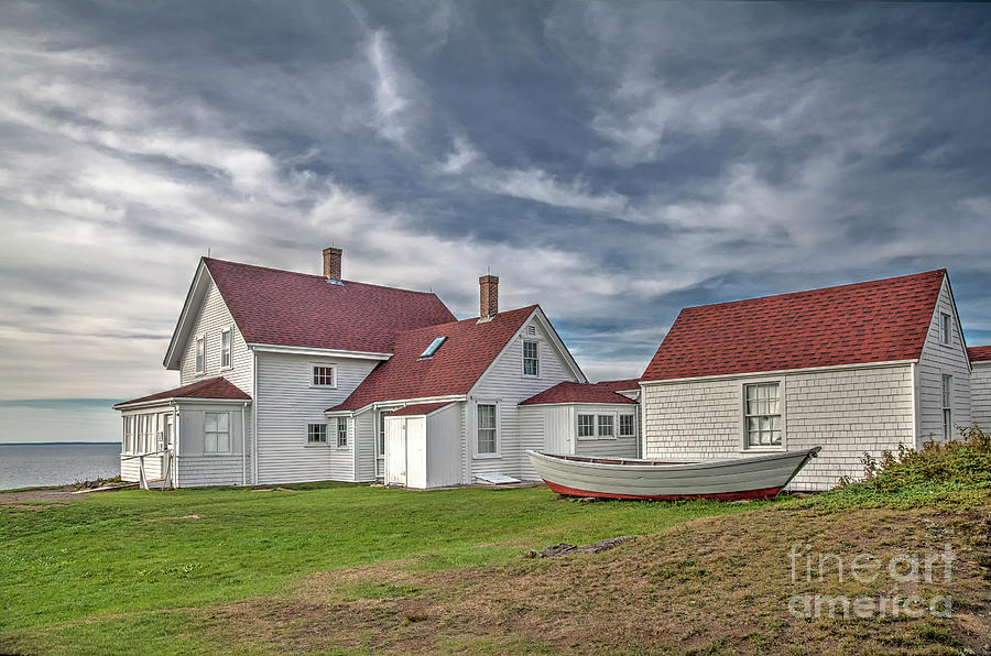 Keepers House at the Monheagn Lighthouse Photograph by Tom Cameron
