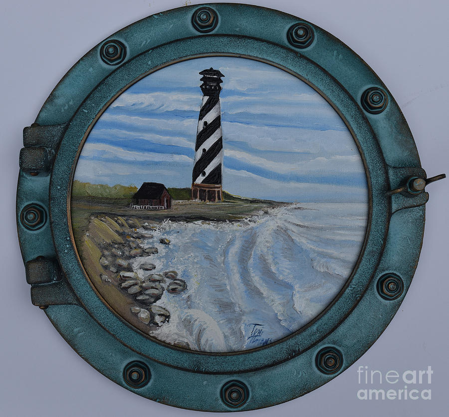 Lighthouse Painting by Toni Thorne