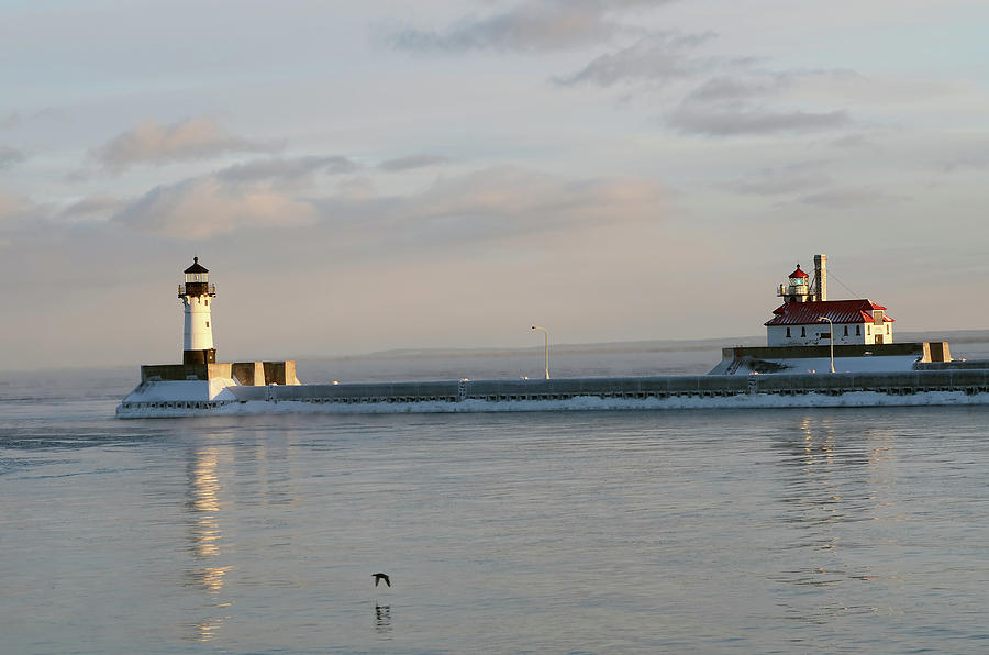 Lighthouses in Duluth, Mn Photograph by Ron Woolever - Fine Art America