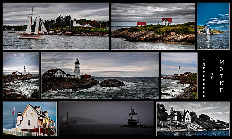 Lighthouses of Maine Photograph by Deborah Klubertanz