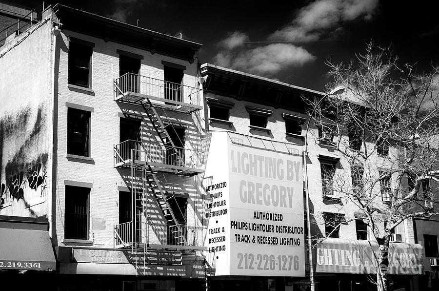 Lighting By Gregory Infrared in the Bowery New York City Photograph by John Rizzuto